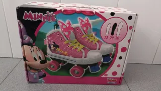 Patines rosas infantiles con ruedas