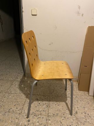 Pack 3 Sillas Escritorio Madera/Metal