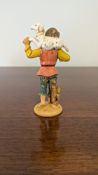 Statuina Presepe Pastore con Pecora