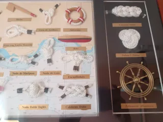 Cuadro Nudos Marineros Madera y Metal