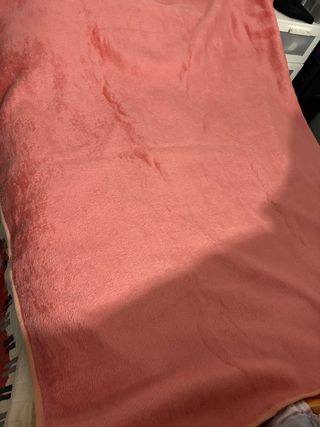 Manta suave de forro polar rosa