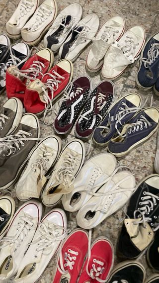 Lote 20 Pares Zapatillas Converse y vans