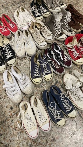 Lote 20 Pares Zapatillas Converse y vans