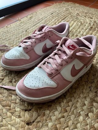Zapatillas Nike Dunk Rosa y Blanco Talla 39