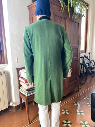 Cappotto Ballantyne uomo verde cashmere taglia 50