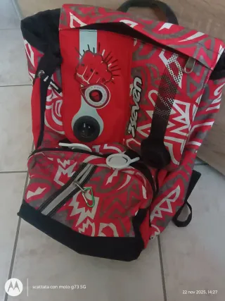 Zaino Seven rosso con stampa