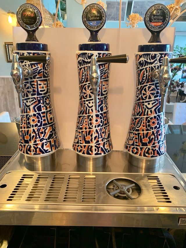 Grifo triple Estrella Galicia Sargadelos