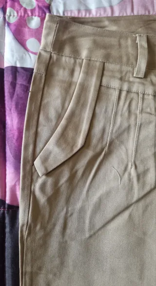 Pantaloni donna beige