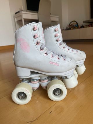 Patines Artísticos Quad Oxelo Blancos T.28