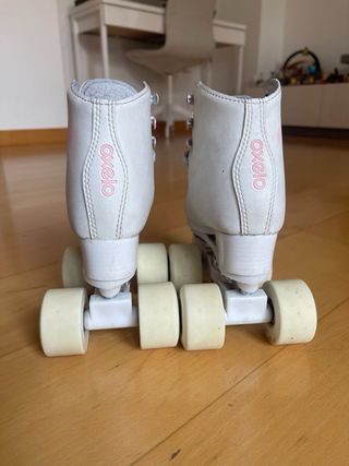 Patines Artísticos Quad Oxelo Blancos T.28