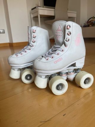 Patines Artísticos Quad Oxelo Blancos T.28