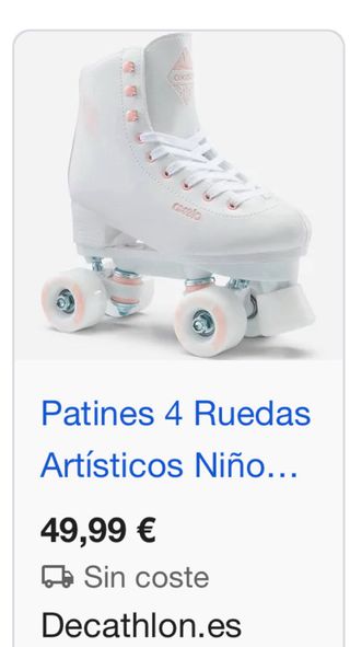 Patines Artísticos Quad Oxelo Blancos T.28