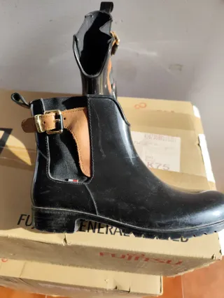 Botas de agua Tommy Hilfiger Negras
