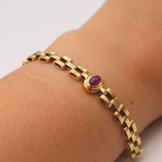 Pulsera Oro 18K, Tipo Cartier, 16.34gr, 20cm