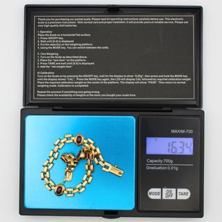 Pulsera Oro 18K, Tipo Cartier, 16.34gr, 20cm