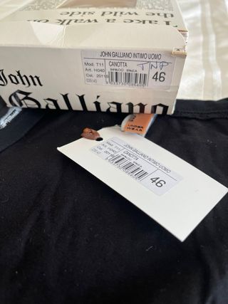 Camiseta tirantes John Galliano