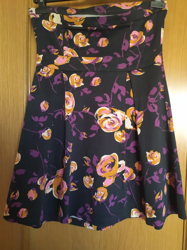 Vestido palabra de honor estampado floral