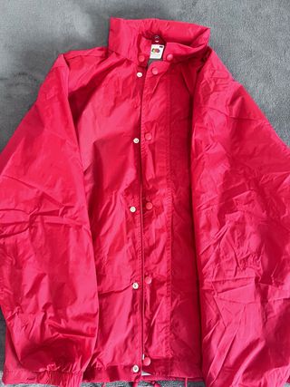 Chubasquero Fruit of the Loom Rojo Forrado