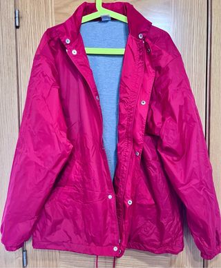 Chubasquero Fruit of the Loom Rojo Forrado