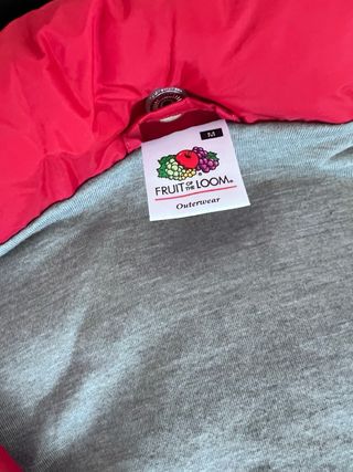 Chubasquero Fruit of the Loom Rojo Forrado