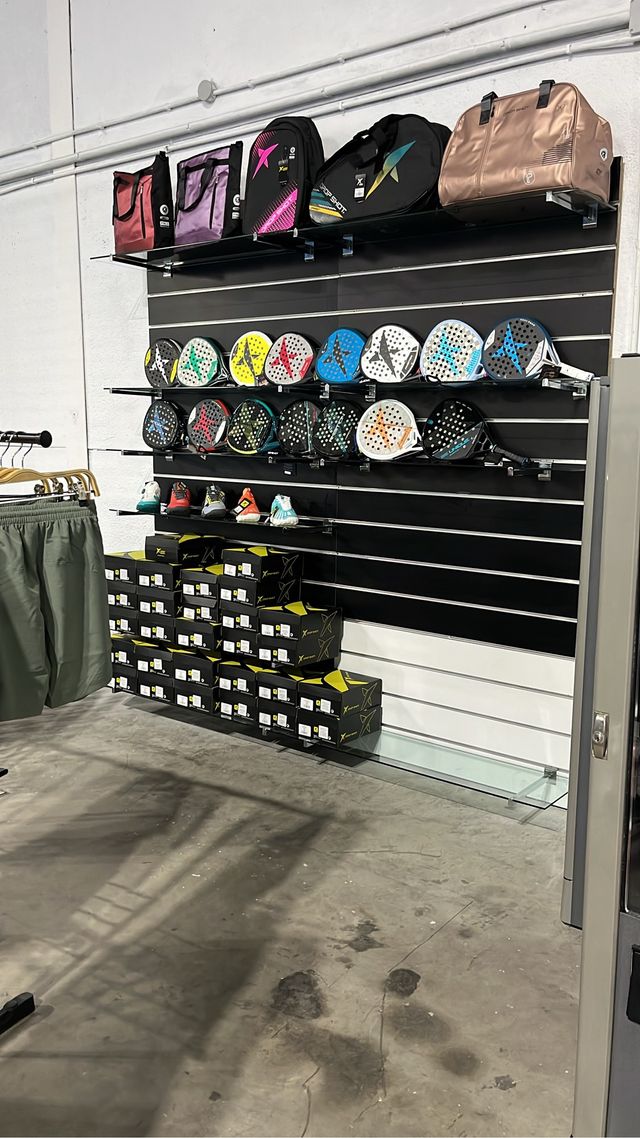 Estantería cristal y metal