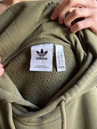 Adidas Sudadera Verde con Capucha