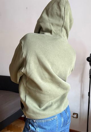 Adidas Sudadera Verde con Capucha