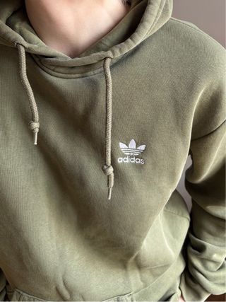 Adidas Sudadera Verde con Capucha