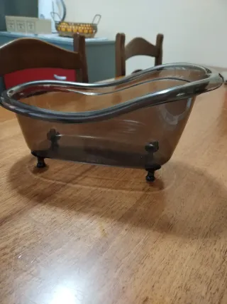 Vaso Vasca Marrone Trasparente