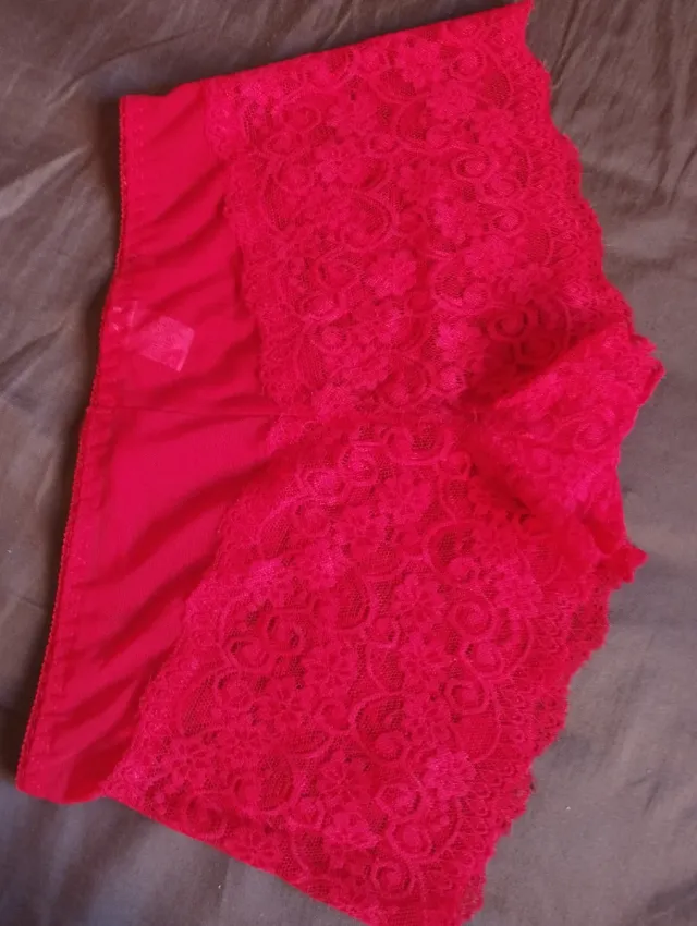 Braga culotte roja con liga talla L