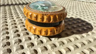 Joyero madera espejo vintage