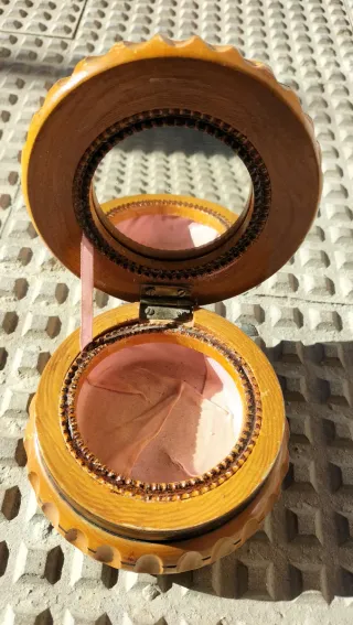 Joyero madera espejo vintage