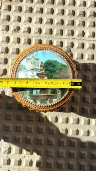 Joyero madera espejo vintage