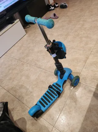 Patinete infantil 3 ruedas azul