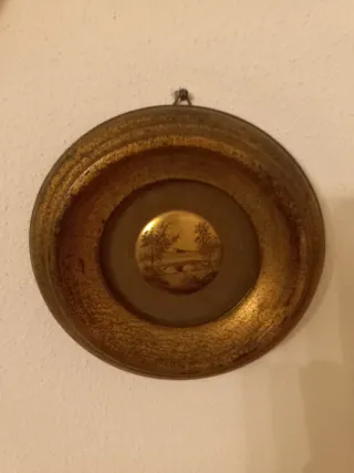 Coppia quadretti rotondi decorativi