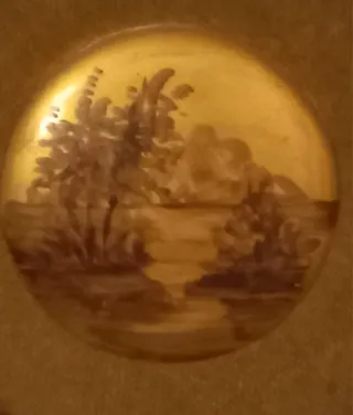 Coppia quadretti rotondi decorativi