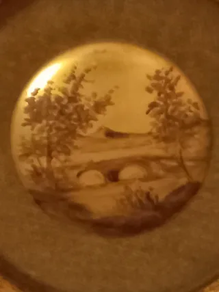 Coppia quadretti rotondi decorativi