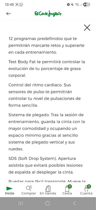 Cinta de Correr Bladez