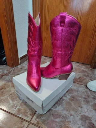 Botas cowboy rosas