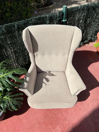 Sillón orejero Kelinge beige