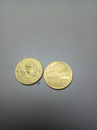 2 monete commemorativa italiane