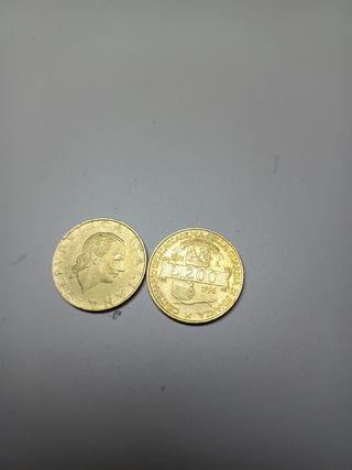 2 monete commemorativa italiane
