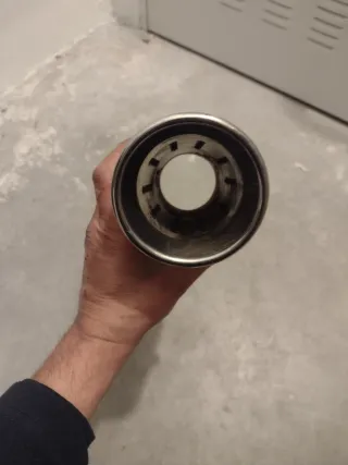 Cola de tubo de escape cromada