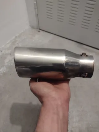 Cola de tubo de escape cromada