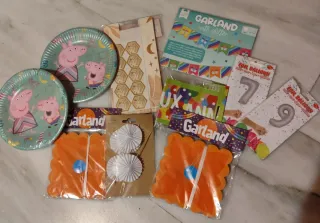 Artículos de fiesta Peppa Pig y globos