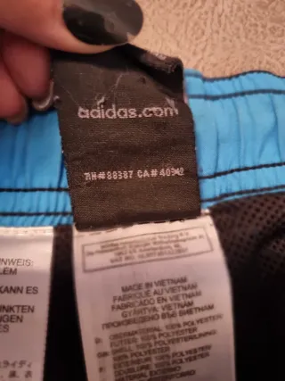 Pantalón Chándal Adidas Negro y Azul