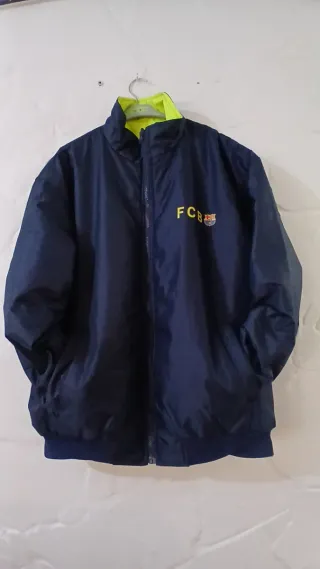 Abrigo reversible Barça azul y amarillo