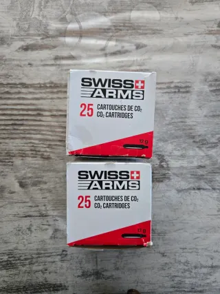 Cartucce swiss arms CO2 da 12g.