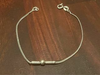 Bracciale in argento con sfera