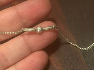 Bracciale in argento con sfera